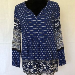 Lucky Brand Boho Long Sleeve Blouse